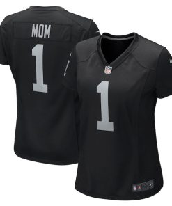 Number 1 Mom Las Vegas Raiders Nike Women's Game Jersey - Black