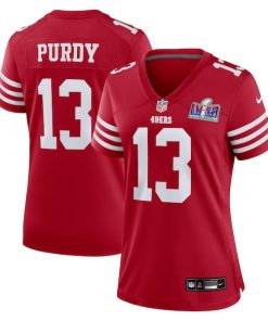 Brock Purdy San Francisco 49ers Nike Women's Super Bowl LVIII Game Jersey - Scarlet