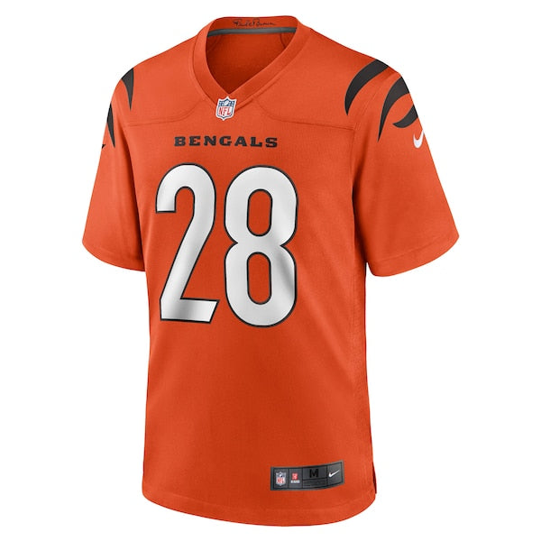 Joe Mixon Cincinnati Bengals Nike Game Jersey - Orange/White - Image 3