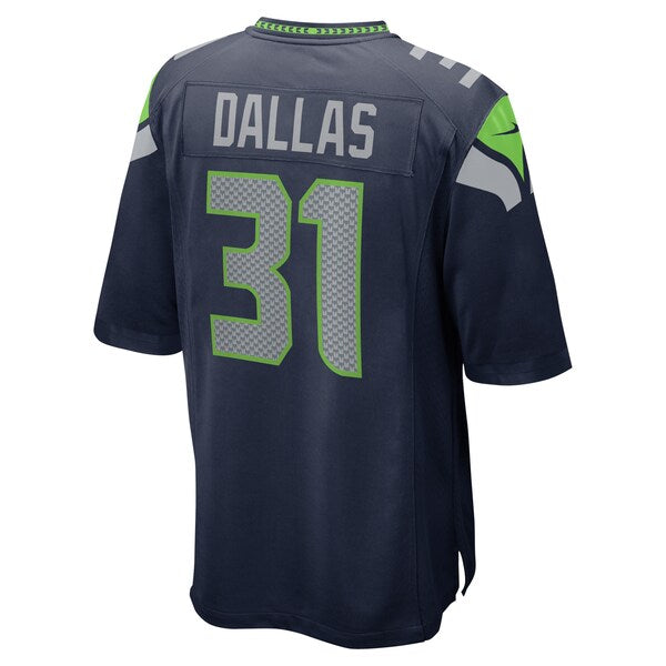 DeeJay Dallas Seattle Seahawks Nike Game Jersey - College Navy - Image 3