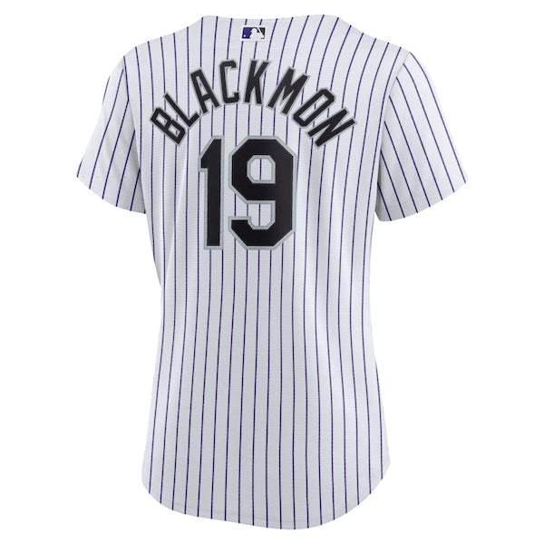 Charlie Blackmon Colorado Rockies Nike Women's Home Replica Player Jersey - White - Image 3