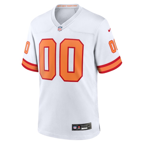 '76 Tampa Bay Buccaneers Nike Youth 50th Season Custom Game Jersey - White - Image 2