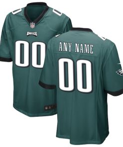 Philadelphia Eagles Nike Custom Game Jersey - Midnight Green