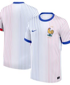Alternative view of France National Team Nike 2024 Away Replica Blank Jersey - White