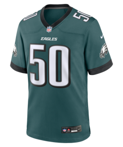Alternative view of Lance Dixon Philadelphia Eagles Nike Team Game Jersey - Midnight Green