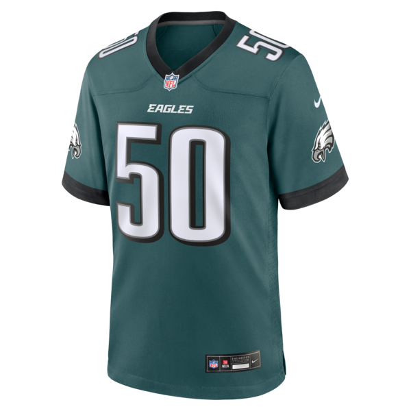 Lance Dixon Philadelphia Eagles Nike Team Game Jersey - Midnight Green - Image 2
