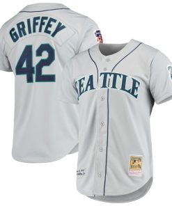 Ken Griffey Jr. Seattle Mariners 20th Anniversary Cooperstown Collection Authentic Jersey - Gray