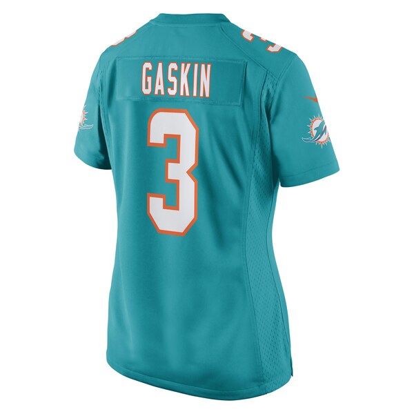 Myles Gaskin Miami Dolphins Nike Women's Game Player Jersey - Aqua - Image 3
