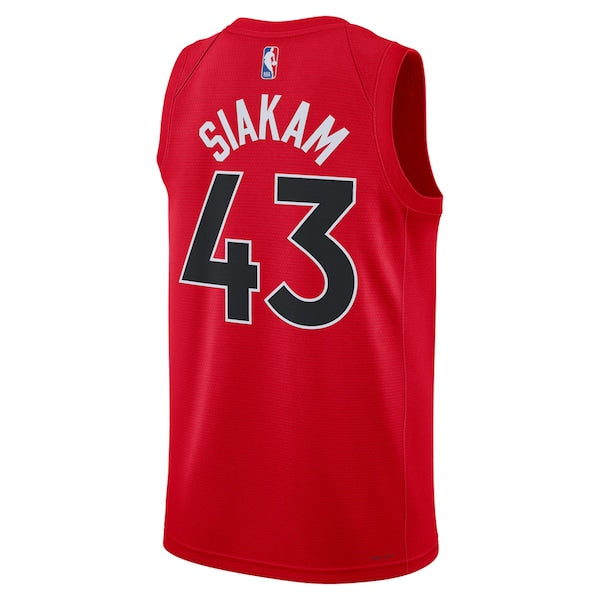 Pascal Siakam Toronto Raptors Nike Unisex Swingman Jersey - Icon Edition - Red - Image 3