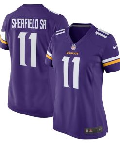 Trent Sherfield Sr. Minnesota Vikings Nike Women's Game Jersey -  Purple