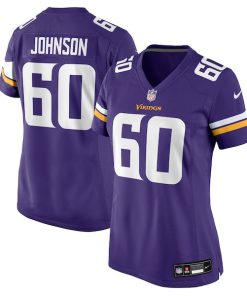 Alternative view of Marcellus Johnson Minnesota Vikings Nike Women's Team Game Jersey -  Purple