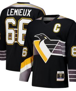 Mario Lemieux Pittsburgh Penguins 1996-97 Power Play Jersey - Black