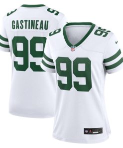 Mark Gastineau New York Jets Nike Women's Legacy Retired Player Game Jersey - White/Green