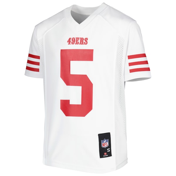 Trey Lance San Francisco 49ers Youth Team Replica Player Jersey - White - Image 2