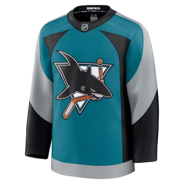 San Jose Sharks Alternate Premium Jersey - Teal - Image 2