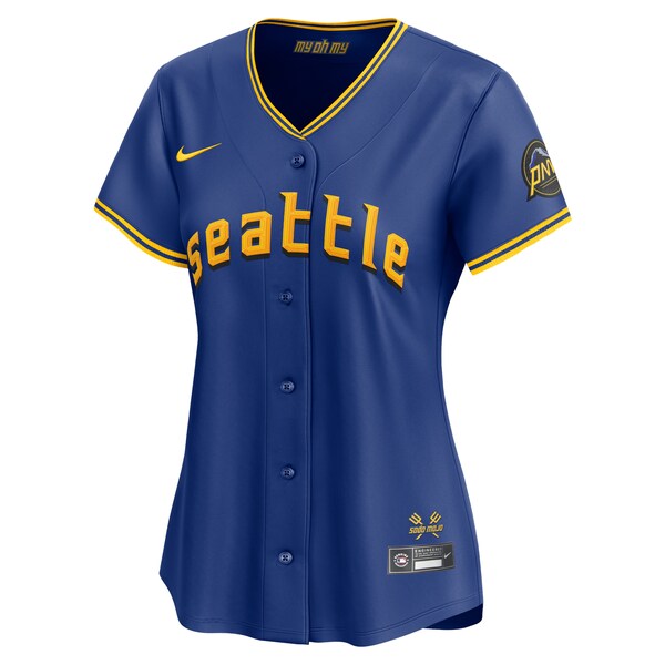 J.P. Crawford Seattle Mariners Nike Women's City Connect Limited Player Jersey - Royal - Image 3