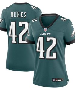 Oren Burks Philadelphia Eagles Nike Women's  Game Jersey - Midnight Green