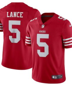 Trey Lance San Francisco 49ers Nike Vapor Limited Jersey - Scarlet/Red/White
