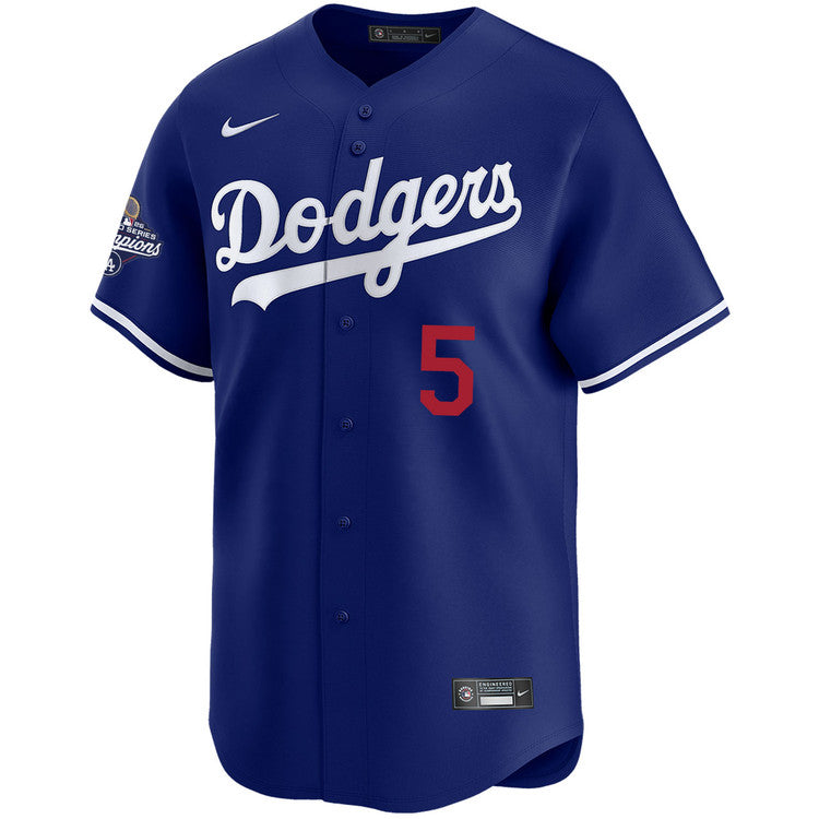 Freddie Freeman Los Angeles Dodgers Nike Youth 2025 World Series Champions Limited Jersey - Royal - Image 2