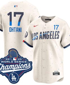 Shohei Ohtani Los Angeles Dodgers Nike 2025 World Series Champions Home Limited Jersey - Cream