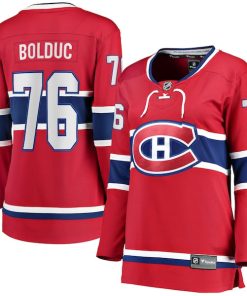 Zack Bolduc Montreal Canadiens  Women's Home Breakaway Jersey - Red