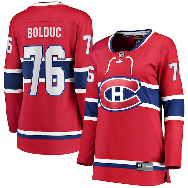 Zack Bolduc Montreal Canadiens Women's Home Breakaway Jersey - Red