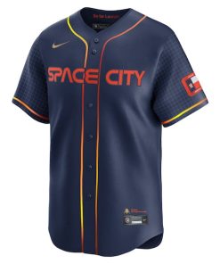 Alternative view of Alex Bregman Houston Astros Nike City Connect Limited Player Jersey - Navy