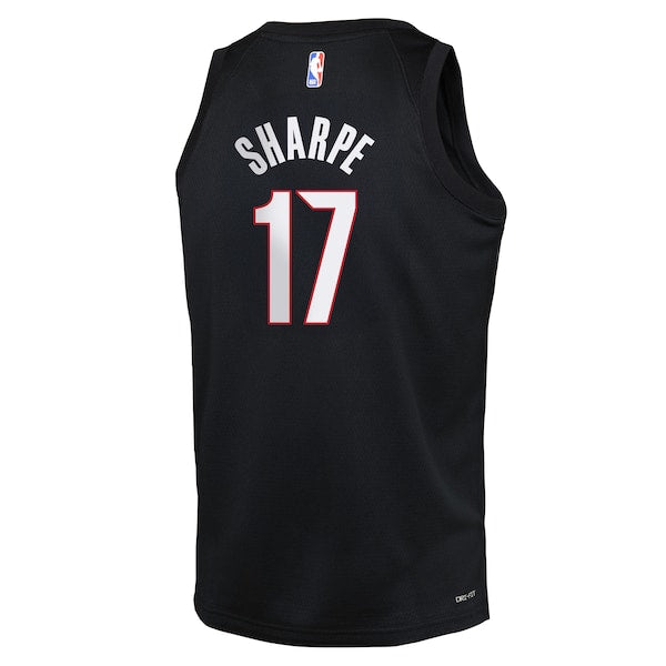 Shaedon Sharpe Portland Trail Blazers Nike Youth Icon Edition Swingman Jersey - Black - Image 3
