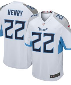 Derrick Henry Tennessee Titans Nike Youth Game Jersey - White/Light Blue/Navy