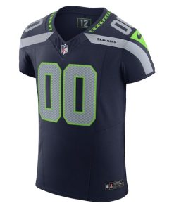 Alternative view of Seattle Seahawks Nike Vapor F.U.S.E. Elite Custom Jersey - College Navy