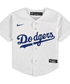 Alternative view of Mookie Betts Los Angeles Dodgers Nike Toddler Home Replica Player Jersey - White