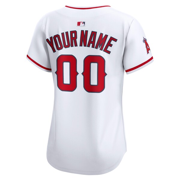 Los Angeles Angels Nike Women's Home Limited Custom Jersey - White - Image 3