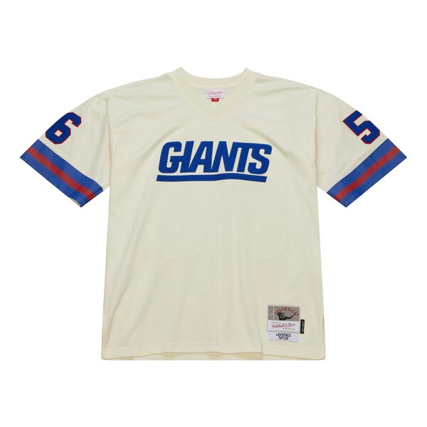 Lawrence Taylor New York Giants Chainstitch Legacy Jersey - Cream - Image 3
