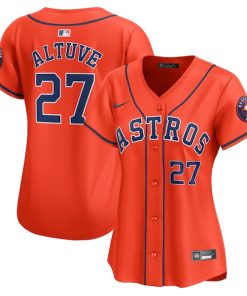 Jose Altuve Houston Astros Nike Women's Alternate Limited Player Jersey?¨C Orange