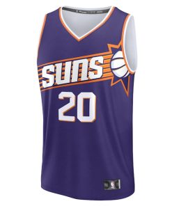 Alternative view of Rasheer Fleming Phoenix Suns  Youth Fast Break Replica Jersey - Purple - Icon Edition