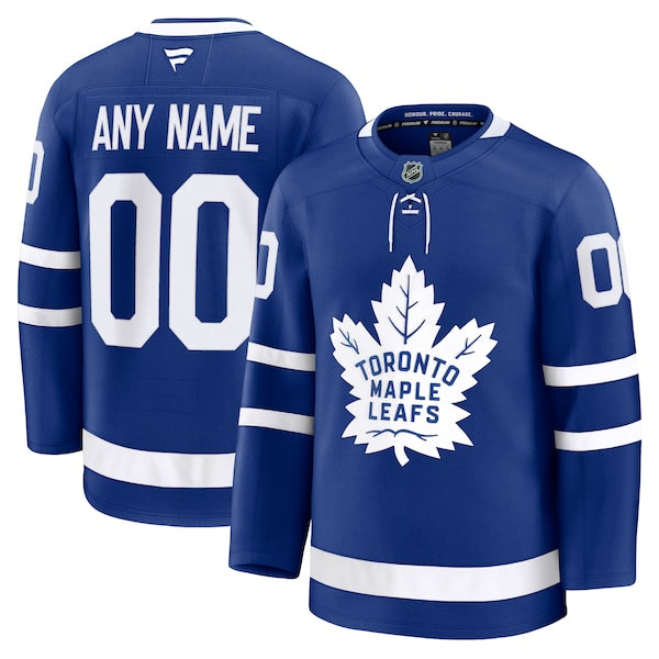 Toronto Maple Leafs Home Premium Custom Jersey - Blue/Black/White