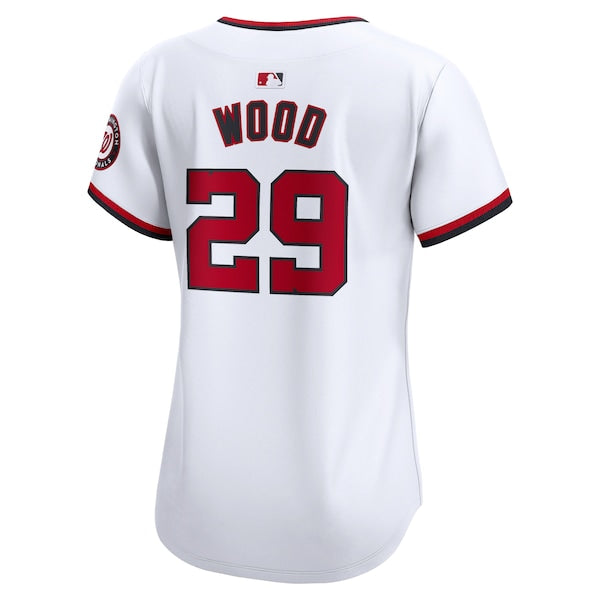 James Wood Washington Nationals Nike Women's Home Limited Player Jersey - White - Image 3