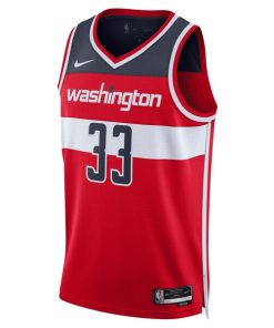 Alternative view of Kyle Kuzma Washington Wizards Nike Unisex Swingman Jersey - Icon Edition - Red