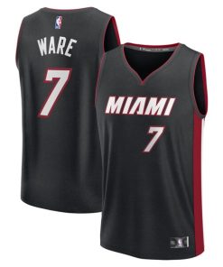 Kel'el Ware Miami Heat  Fast Break Replica Player Jersey - Icon Edition - Black