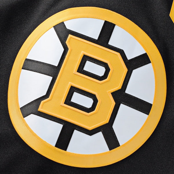 David Pastrnak Boston Bruins Alternate 100th Anniversary Premium Jersey - Black - Image 4