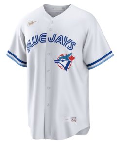 Alternative view of Roberto Alomar Toronto Blue Jays Nike Home Cooperstown Collection Player Jersey - White