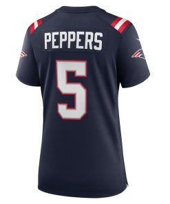 Alternative view of Jabrill Peppers New England Patriots Nike Women's Game Player Jersey - Navy