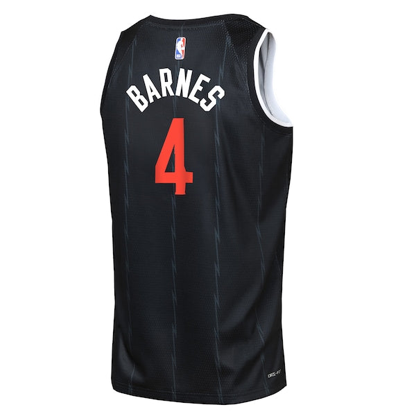 Scottie Barnes Toronto Raptors Nike Youth 2025/26 City Edition Swingman Jersey - Black - Image 3