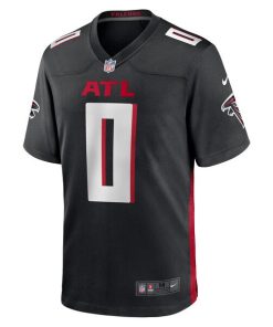 Alternative view of Lorenzo Carter Atlanta Falcons Nike Game Player Jersey - Black