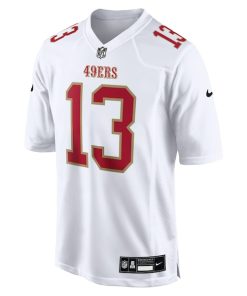 Alternative view of Brock Purdy San Francisco 49ers Nike Fashion Game Jersey - Tundra White