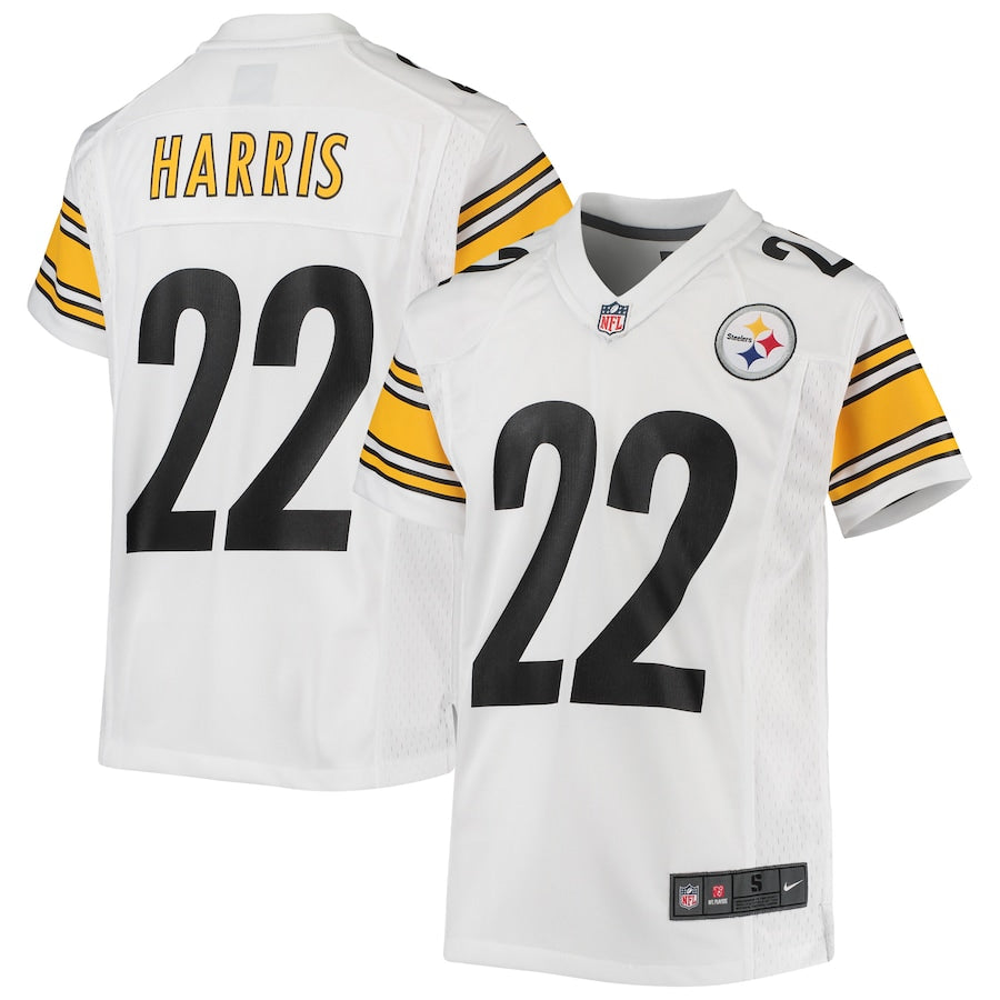 Najee Harris Pittsburgh Steelers Nike Youth Game Jersey - Black/White - Image 5