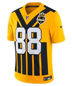 Alternative view of Pat Freiermuth Pittsburgh Steelers Nike Alternate Vapor F.U.S.E. Limited Jersey - Gold