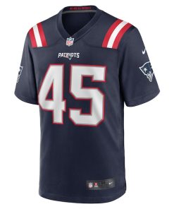 Alternative view of Monty Rice New England Patriots Nike  Game Jersey -  Navy