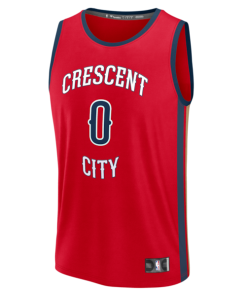 Alternative view of Jeremiah Fears New Orleans Pelicans  Fast Break Replica Player Jersey - Statement Edition - Red