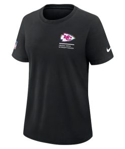 Alternative view of Kansas City Chiefs Nike Women's 2025 NFL Crucial Catch Tri-Blend Dri-FIT T-Shirt - Black